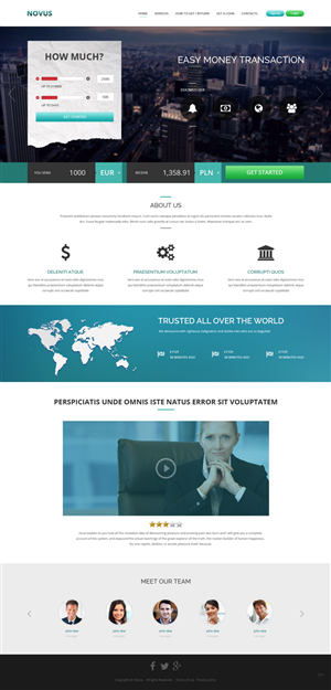 Wordpress Design by pb for Novus Exchange | Design: #5575282