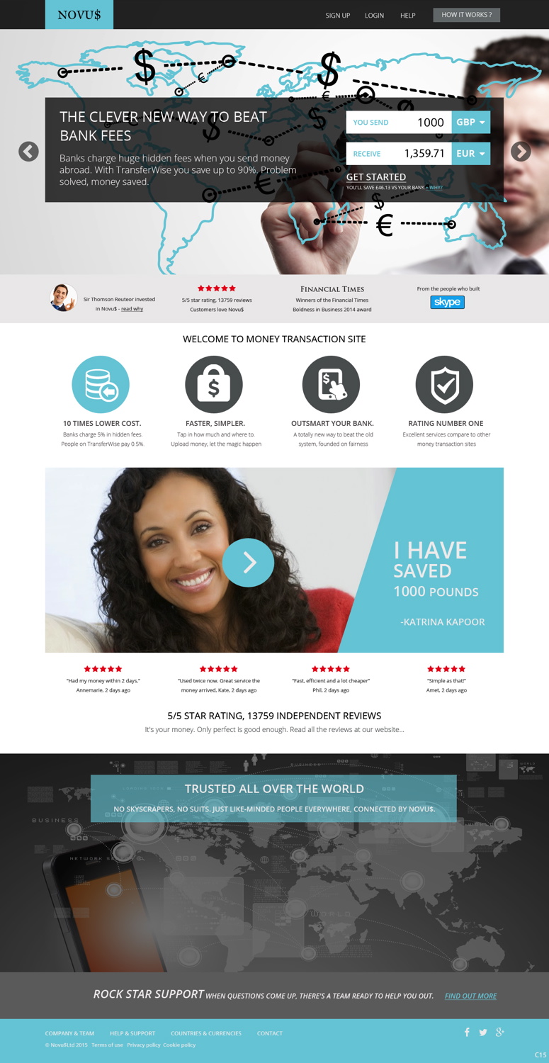 Wordpress Design by pb for Novus Exchange | Design #5575284