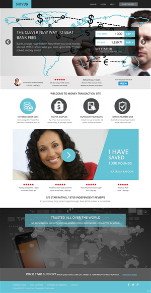 Wordpress Design by pb for Novus Exchange | Design: #5575284