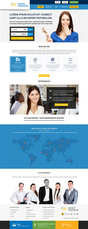 Wordpress Design by Creative Usha for Novus Exchange | Design: #5562970