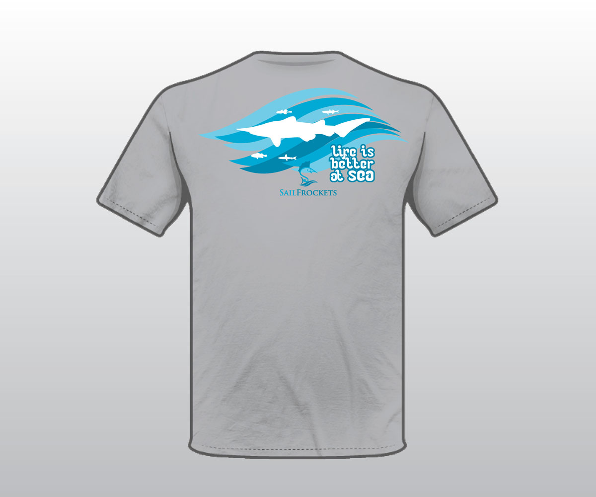 T-shirt Design by Sergio Coelho for Sail Frockets | Design #1540899