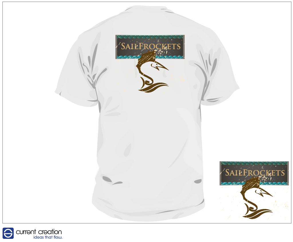 T-shirt Design by Current Creation for Sail Frockets | Design #1540736