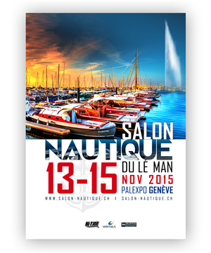 Poster for a boatshow for Nautical enthusiasts, masculine and high incoming :-) | Diseño de Póster por ELOISE LIND