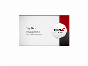Design de Carte de Visite par Mochila pour HIPAA Exams | Design : #1524870