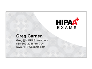 Design de Carte de Visite par PortlandGraphicDesign pour HIPAA Exams | Design : #1530124