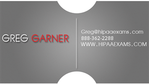 Design de Carte de Visite par Chamod Kalpitha pour HIPAA Exams | Design : #1524349