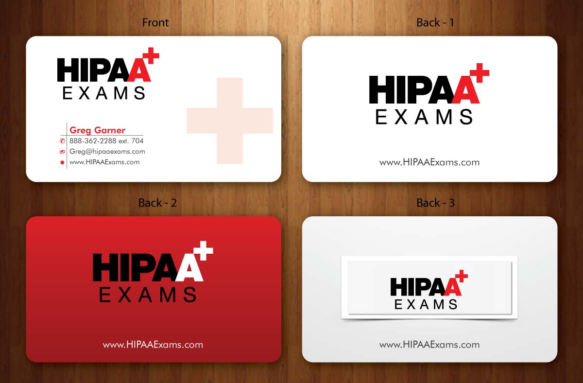 Diseño de Tarjeta de Presentación por Sbss para HIPAA Exams | Diseño #1535190