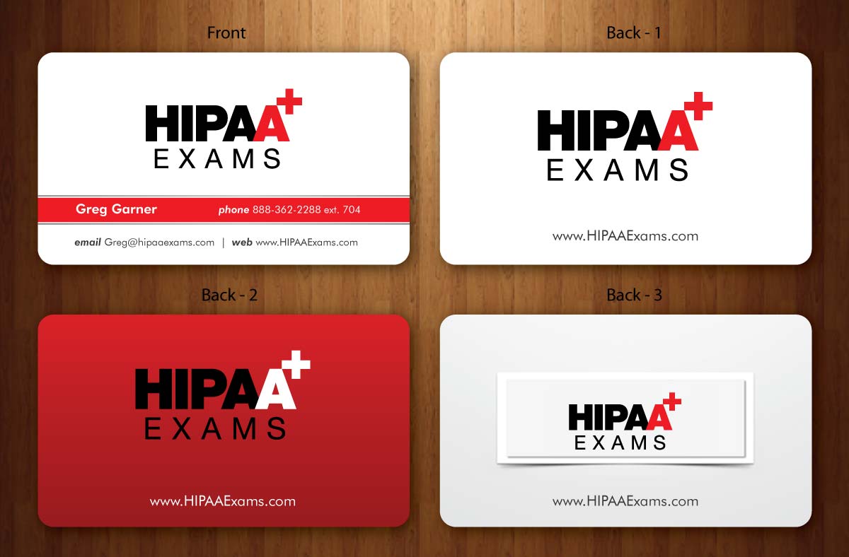 Diseño de Tarjeta de Presentación por Sbss para HIPAA Exams | Diseño #1535199