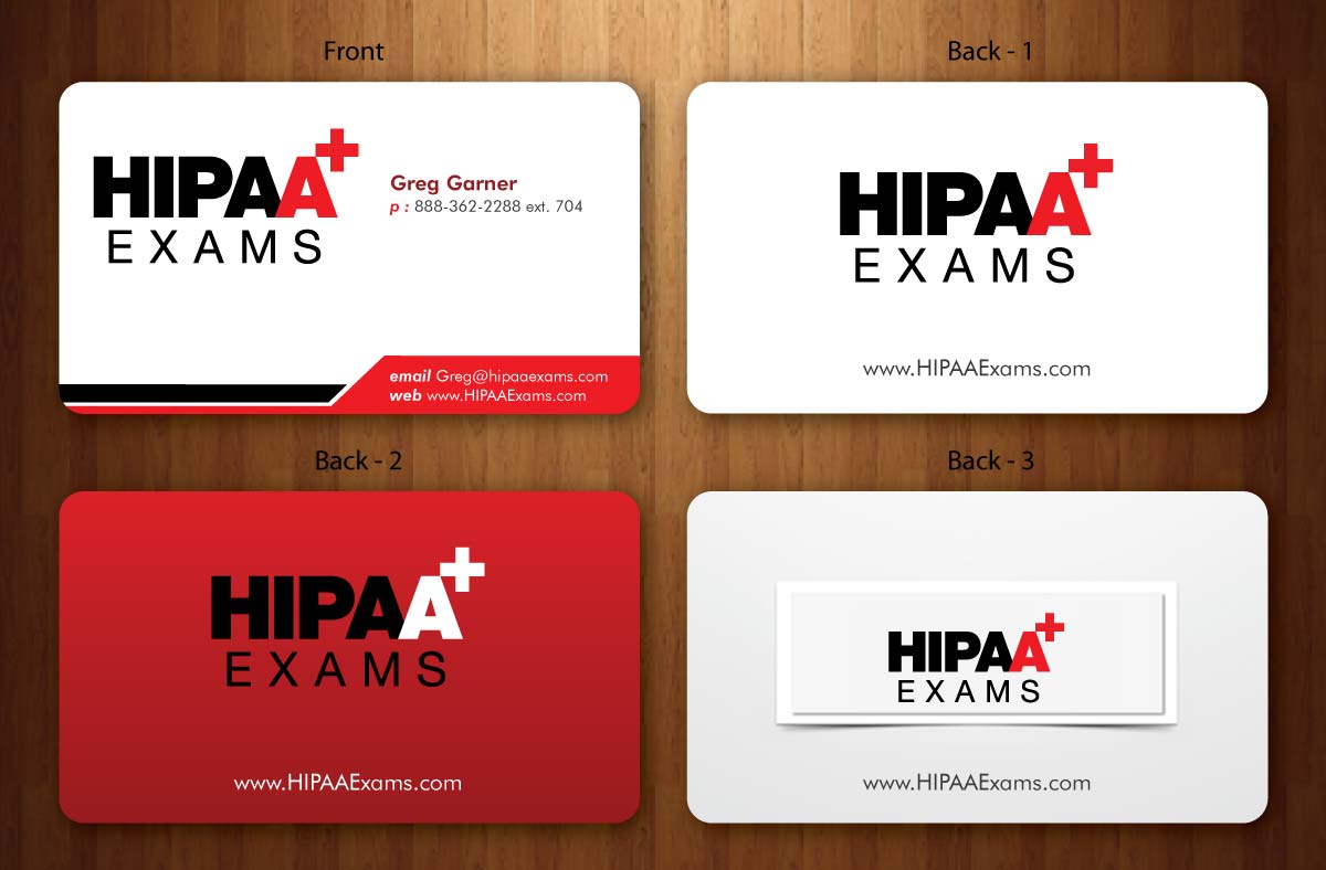 Diseño de Tarjeta de Presentación por Sbss para HIPAA Exams | Diseño #1535207