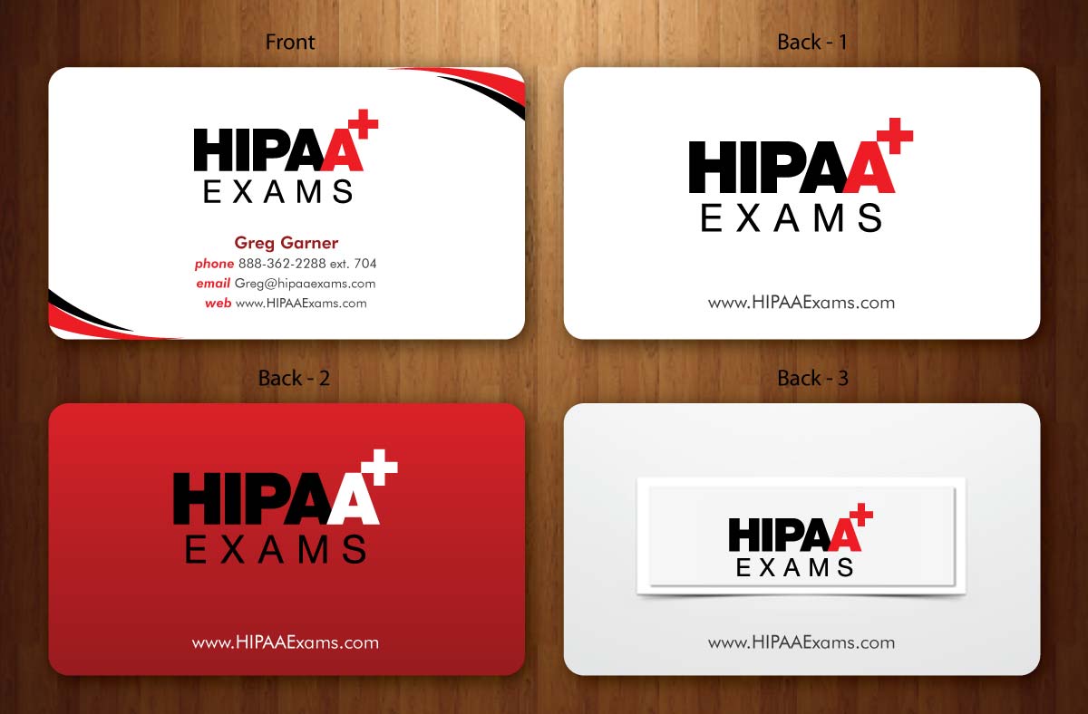 Diseño de Tarjeta de Presentación por Sbss para HIPAA Exams | Diseño #1535212