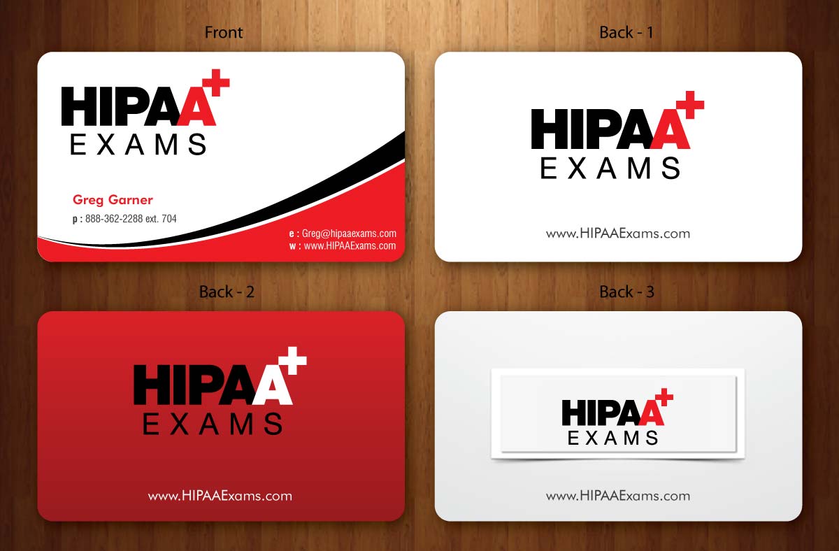 Design de Carte de Visite par Sbss pour HIPAA Exams | Design #1535232