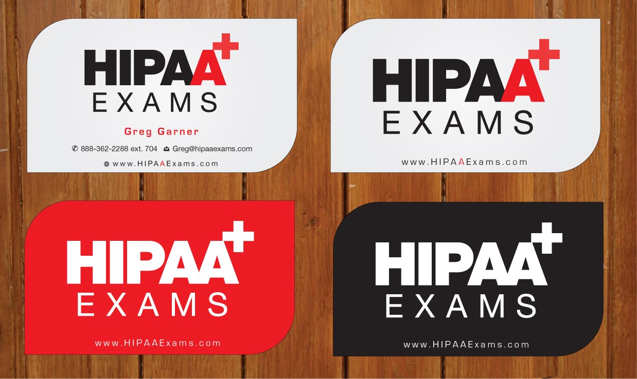 Business Card Design by Sbss for HIPAA Exams | Design #1535417