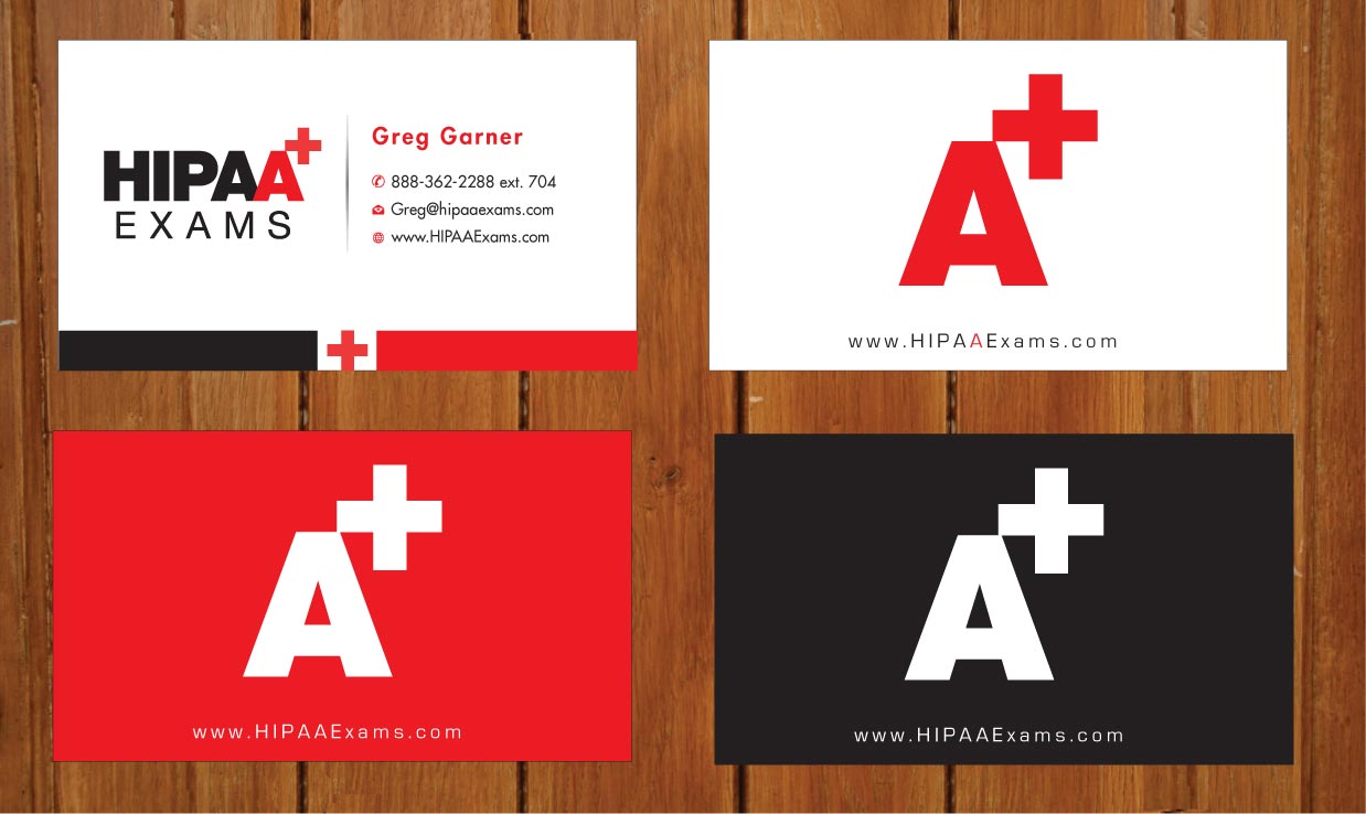 Business Card Design by Sbss for HIPAA Exams | Design #1535422
