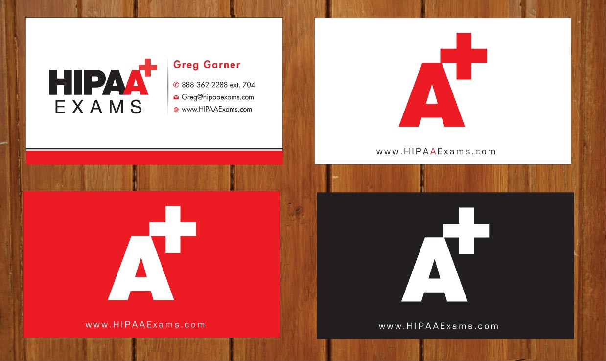 Business Card Design by Sbss for HIPAA Exams | Design #1535424