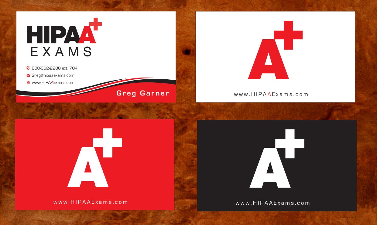 Business Card Design by Sbss for HIPAA Exams | Design #1535431