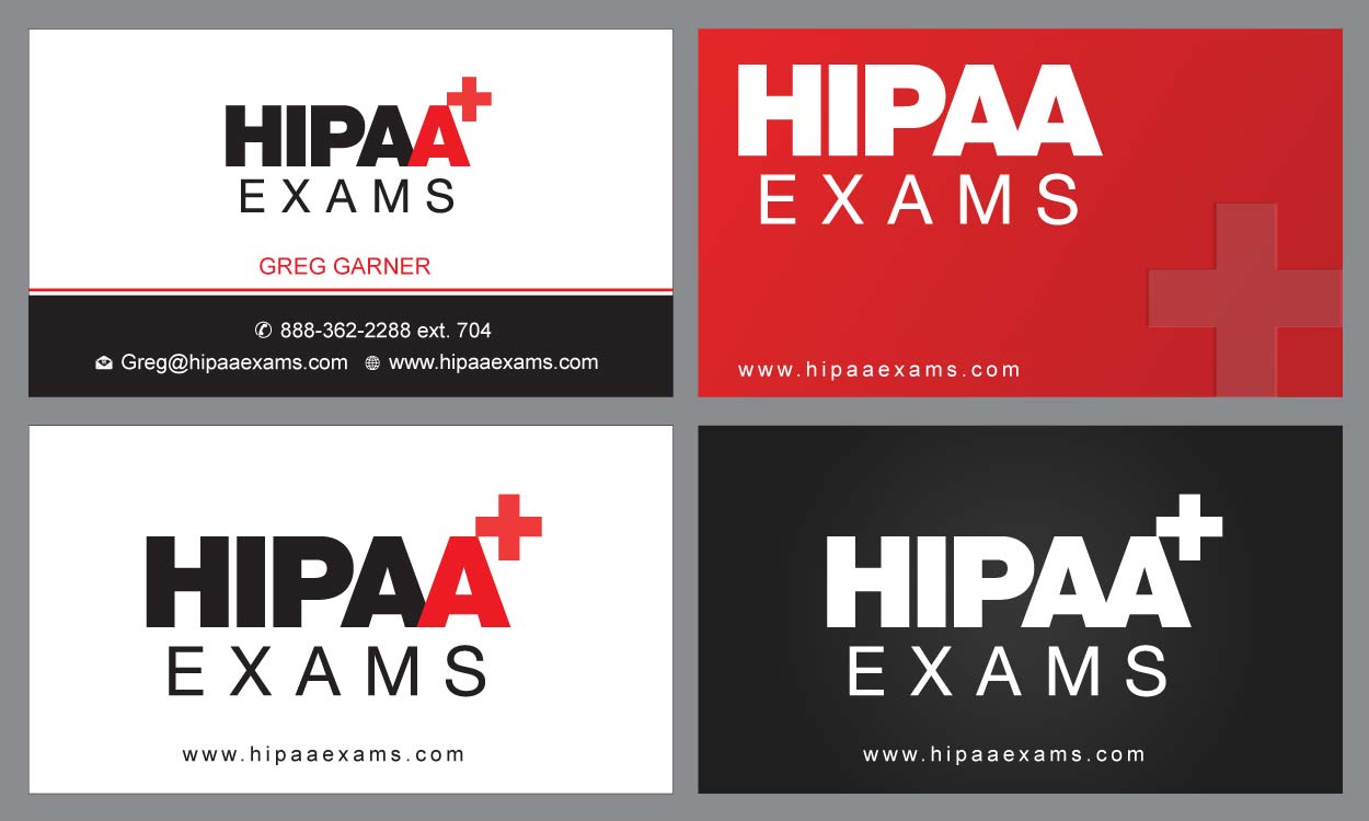 Visitenkarten-Design von Sbss für HIPAA Exams | Design #1535526