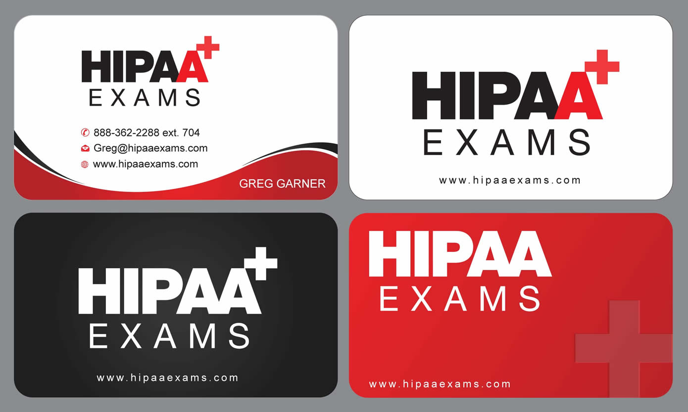 Visitenkarten-Design von Sbss für HIPAA Exams | Design #1535553