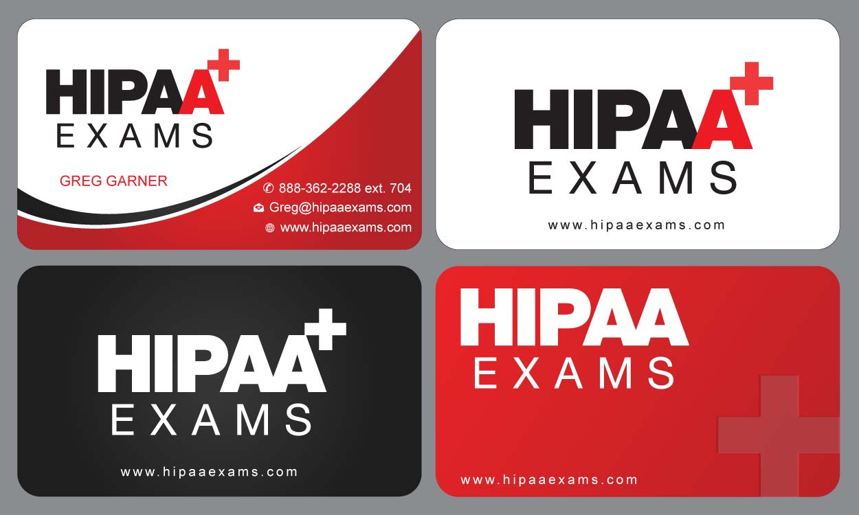 Visitenkarten-Design von Sbss für HIPAA Exams | Design #1535555