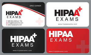 Business Card Design by Sbss for HIPAA Exams | Design: #1535557