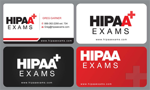 Business Card Design by Sbss for HIPAA Exams | Design: #1535560