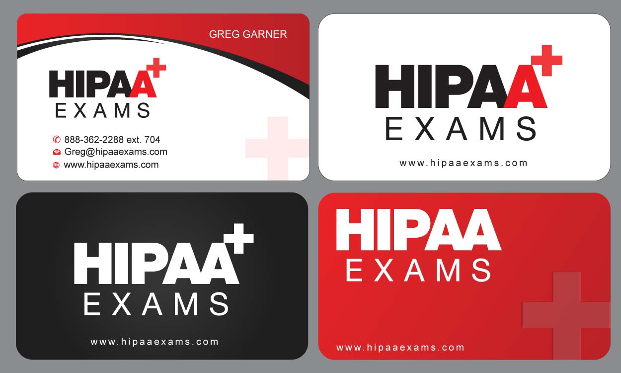 Visitenkarten-Design von Sbss für HIPAA Exams | Design #1535562