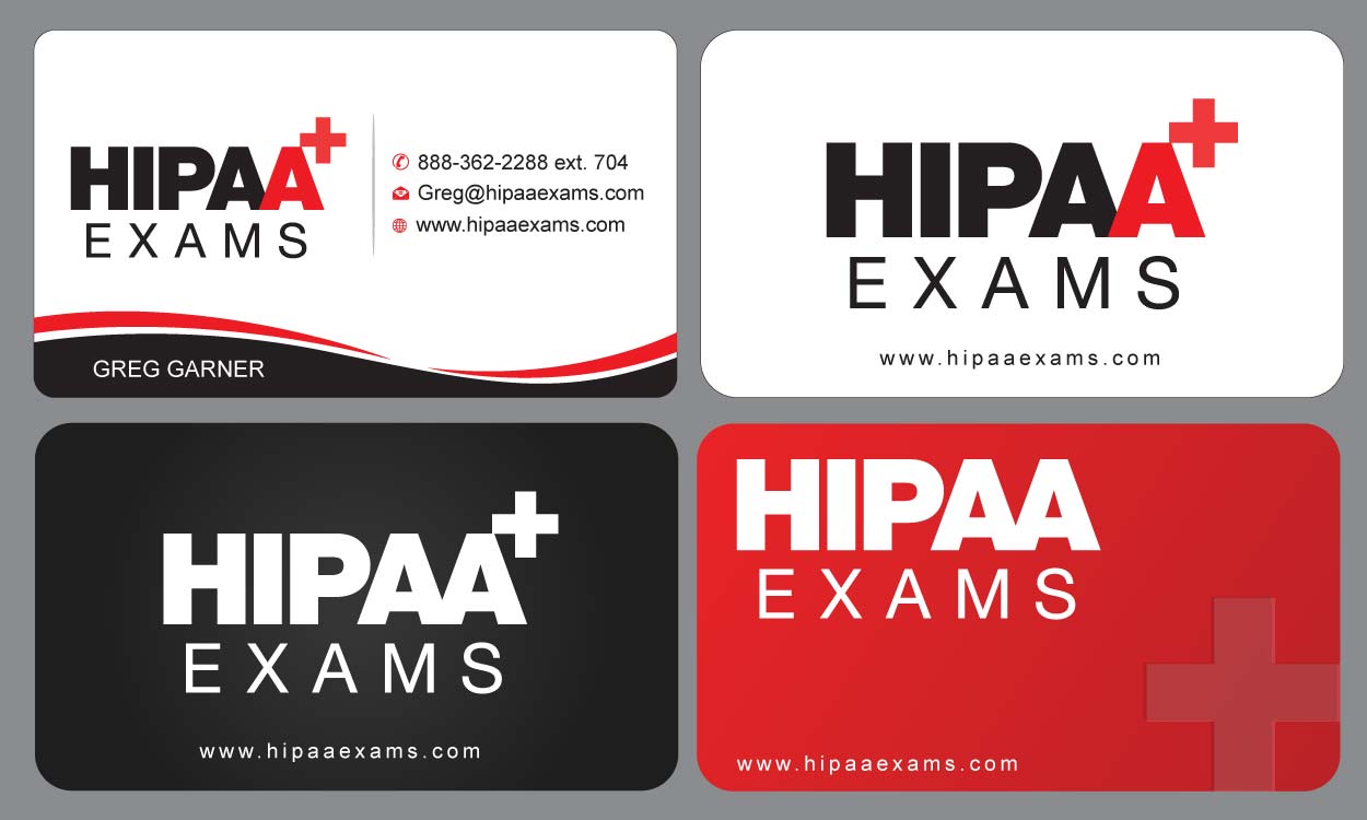 Visitenkarten-Design von Sbss für HIPAA Exams | Design #1535563