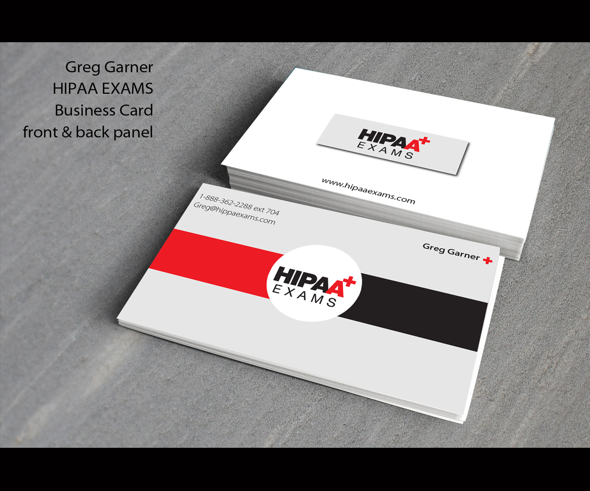 Business Card Design by WholeBranding® for HIPAA Exams | Design #1526251