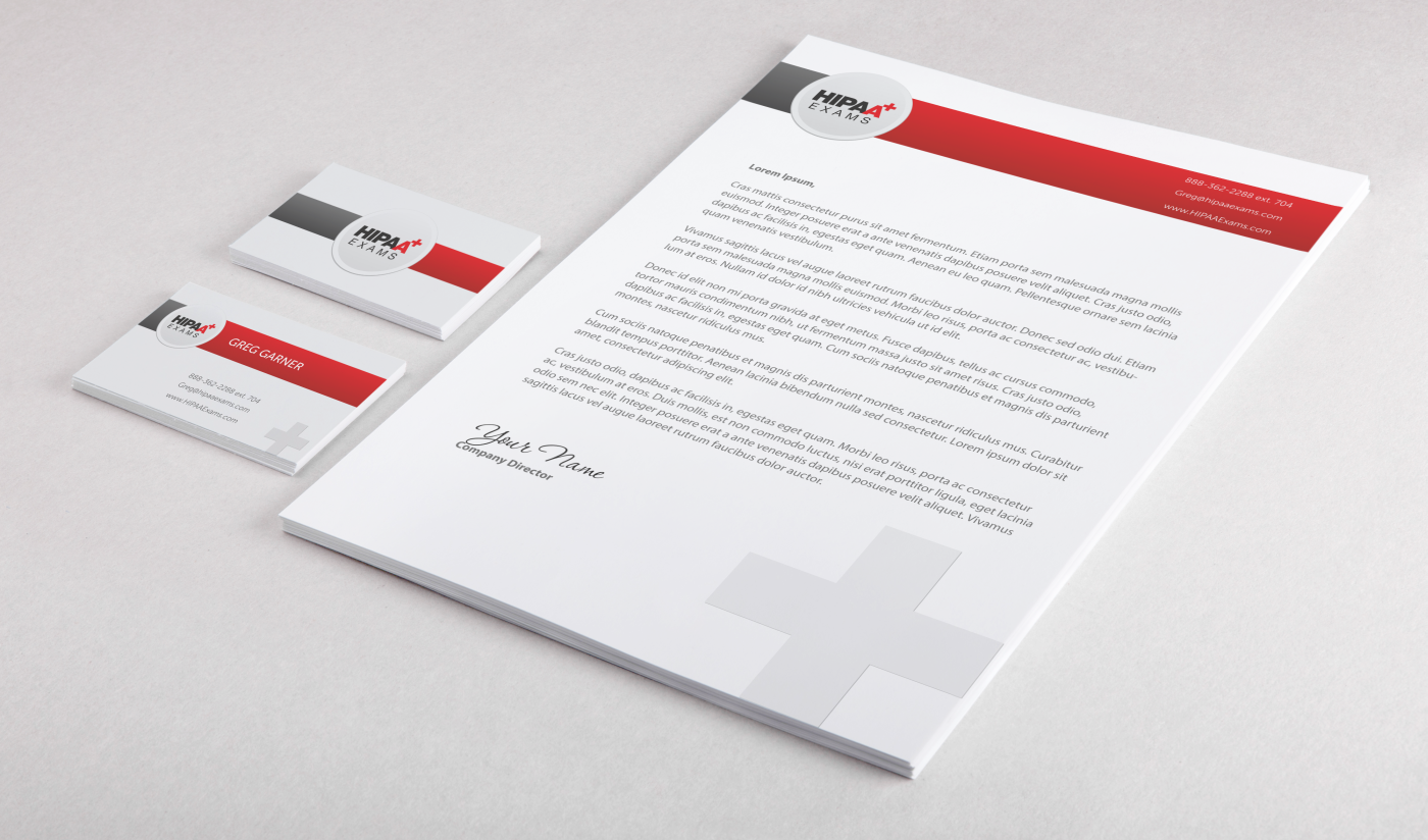 Stationery Design by HYPdesign for HIPAA Exams | Design #1536571