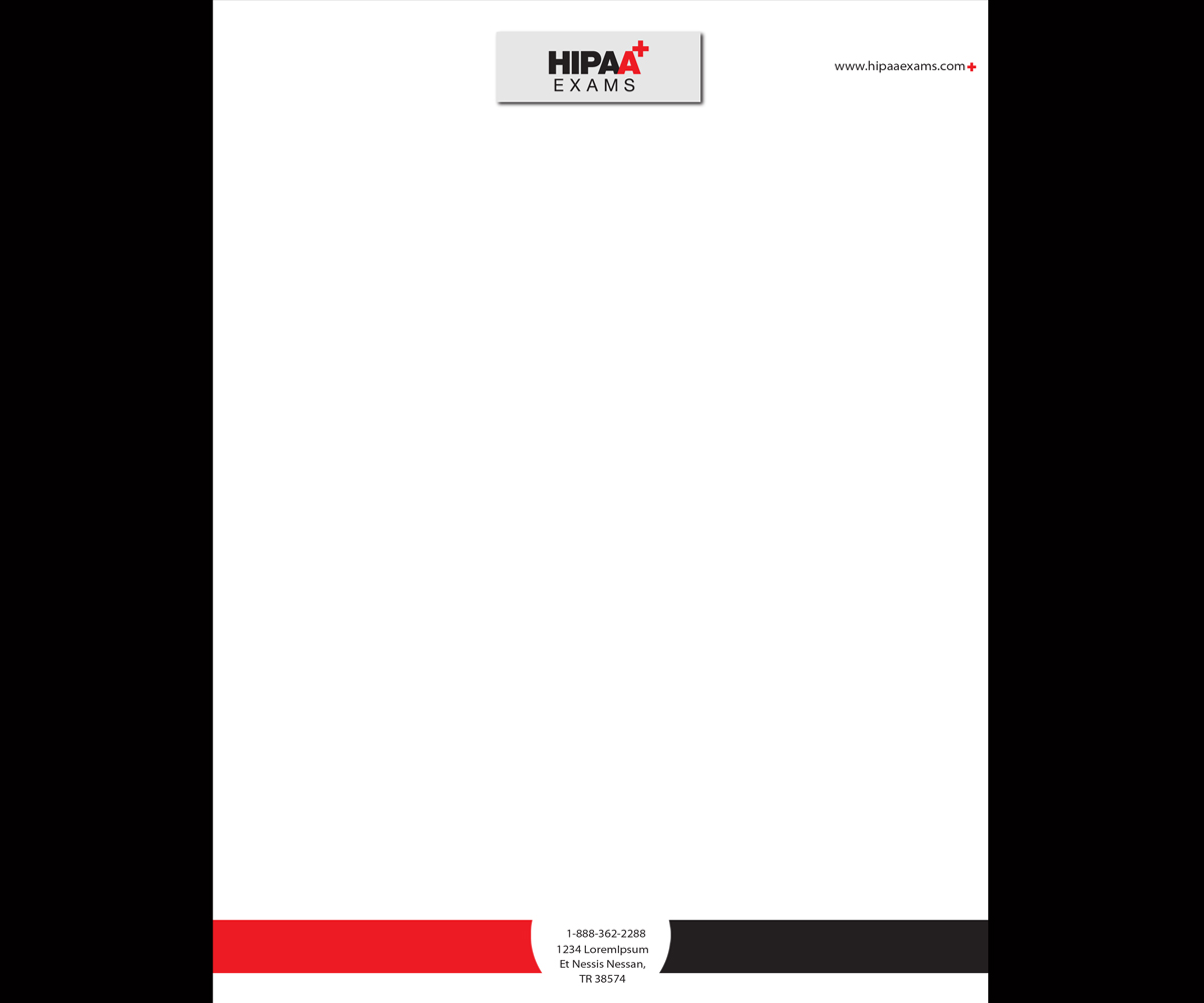 Stationery Design by WholeBranding® for HIPAA Exams | Design #1526090
