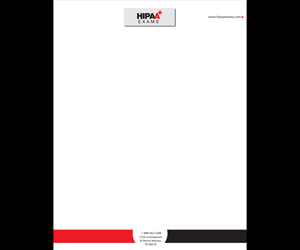 Stationery Design by WholeBranding® for HIPAA Exams | Design: #1526090