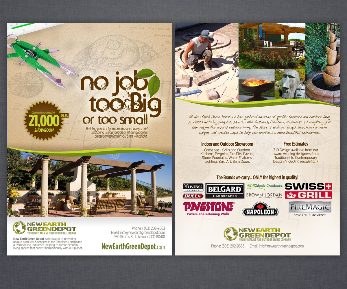 Flyer Design by Brian Ellis for newearthgreendepot | Design #5603002