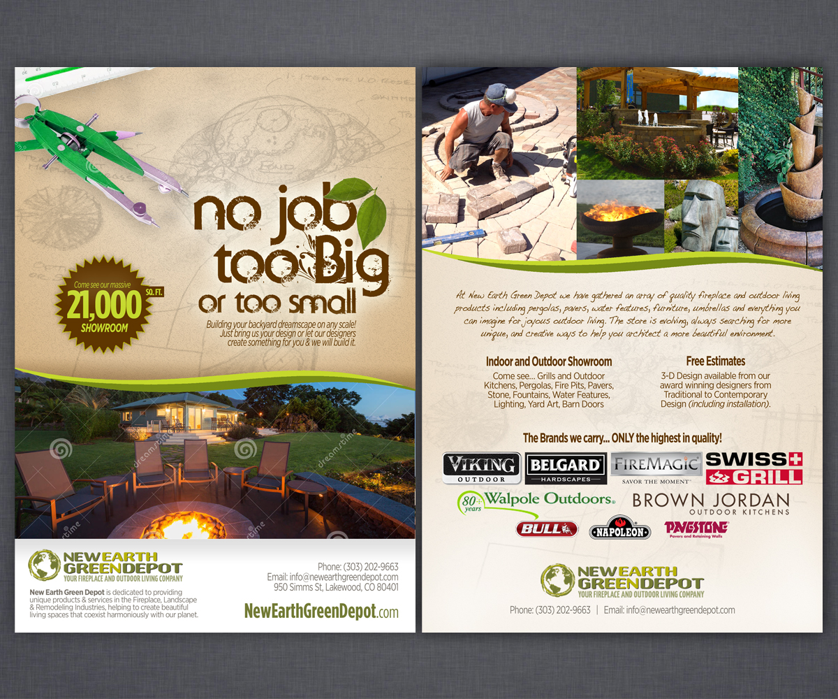 Flyer Design by Brian Ellis for newearthgreendepot | Design #5611136
