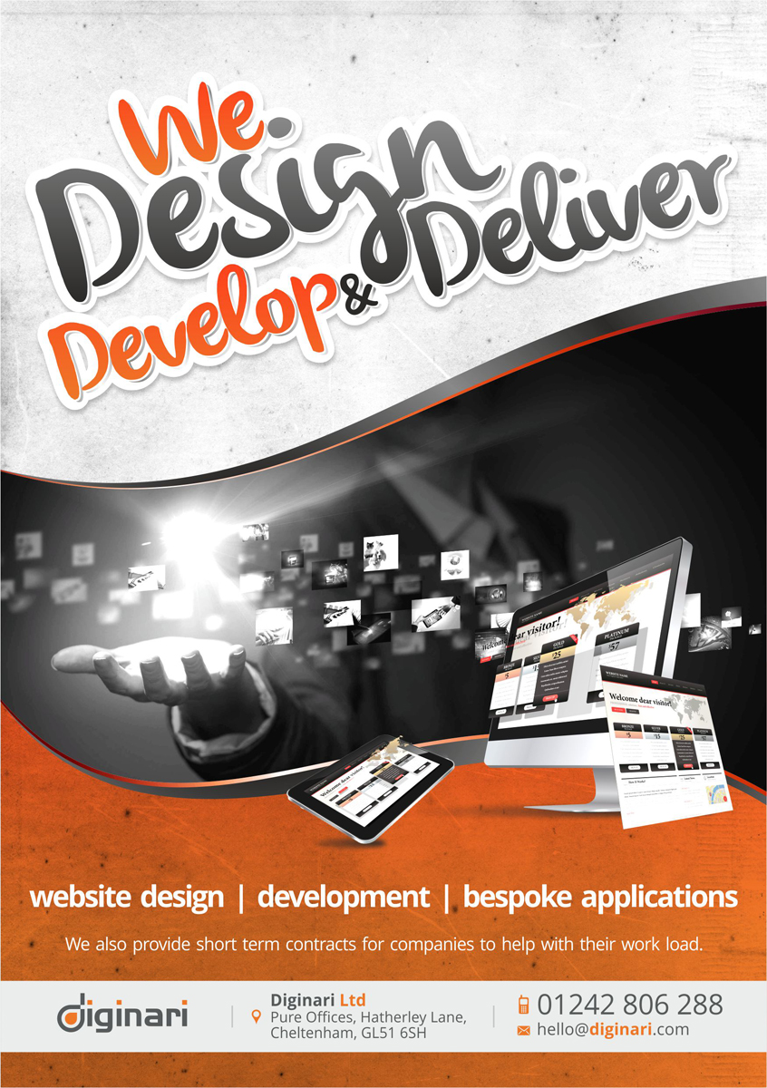 Flyer Design by Theziners for Diginari Ltd | Design: #5592923