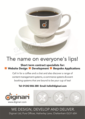Flyer-Design von the artworks für Diginari Ltd | Design #5534838