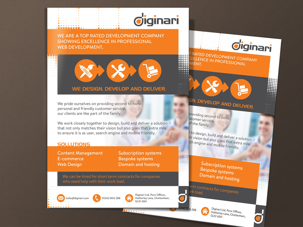 Flyer Design by MilM for Diginari Ltd | Design #5595725