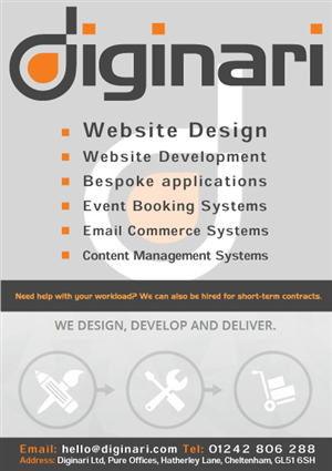 Flyer-Design von NemkiStudio für Diginari Ltd | Design #5588676