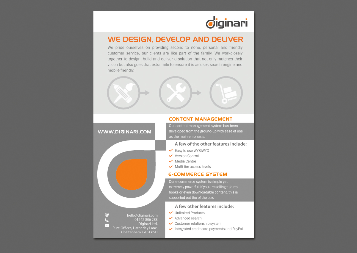 Flyer Design by Elen_ka for Diginari Ltd | Design #5589786