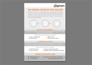 Design de Flyer par Elen_ka pour Diginari Ltd | Design : #5597945