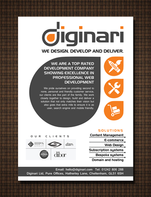 Diginari advertisement one page flyer design | Flyer-Design von atularts