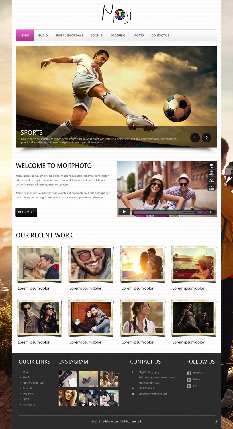 Web Design by pb for Maverick Web Video | Design #5564644