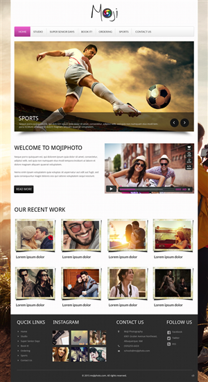Web Design by pb for Maverick Web Video | Design: #5564644
