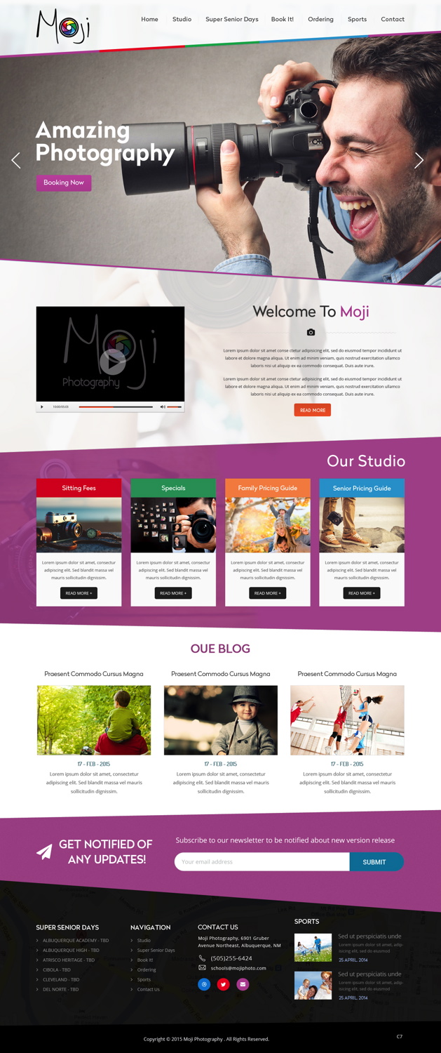 Web Design by pb for Maverick Web Video | Design #5564651