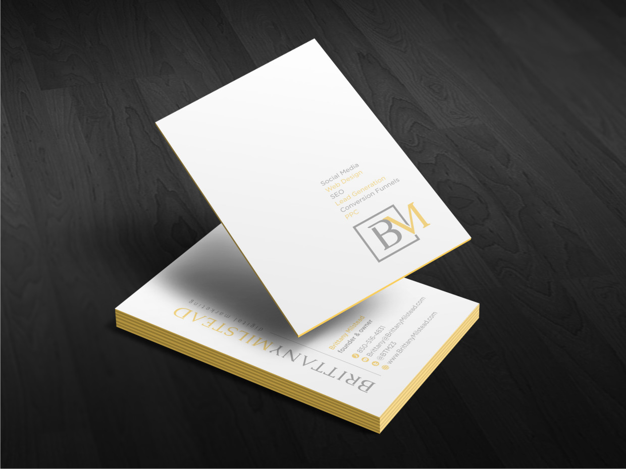 Visitenkarten-Design von Atvento Graphics für TBMilstead Inc. | Design #5538044