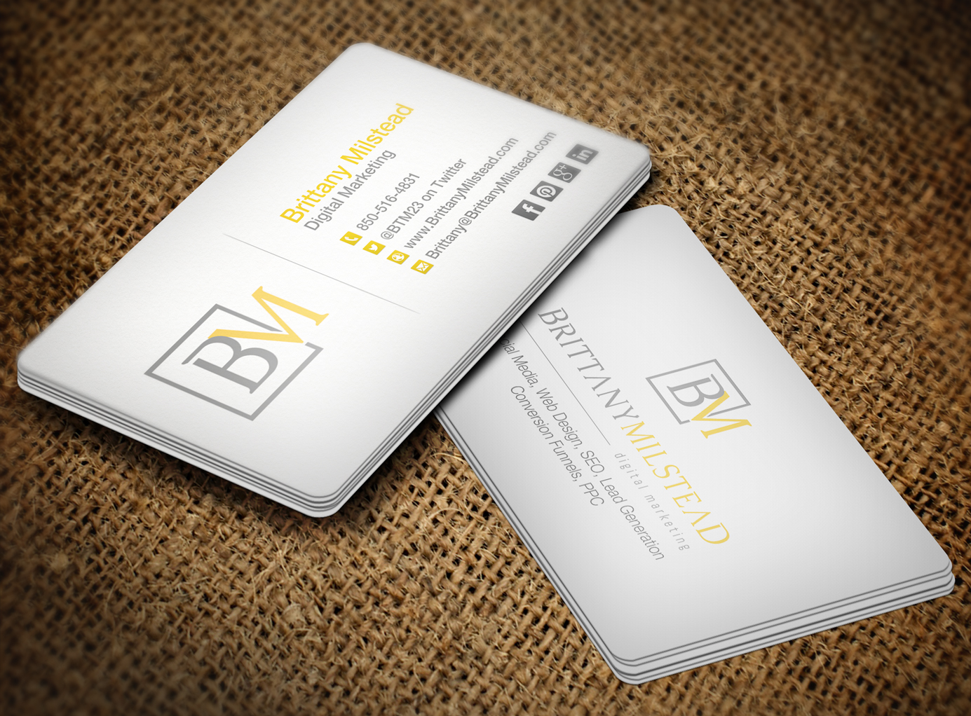 Visitenkarten-Design von Lanka Ama für TBMilstead Inc. | Design #5536682