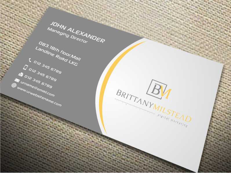 Business Card Design by szabist for TBMilstead Inc. | Design #5573283