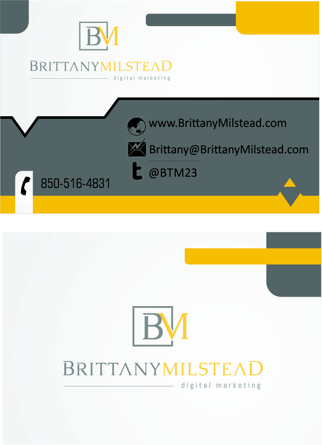 Business Card Design by alhaidar.ibnu for TBMilstead Inc. | Design #5536643