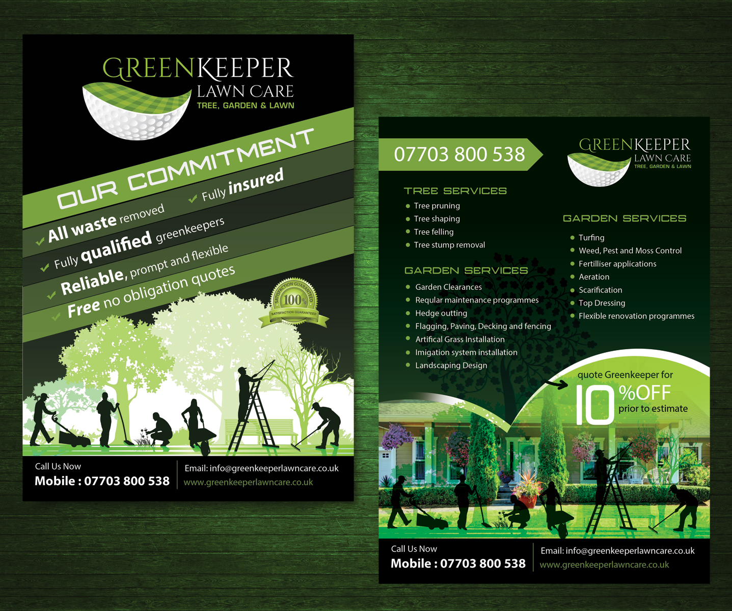 Graphic Design by uk for Greenkeeper Lawn Care | Design #5667581