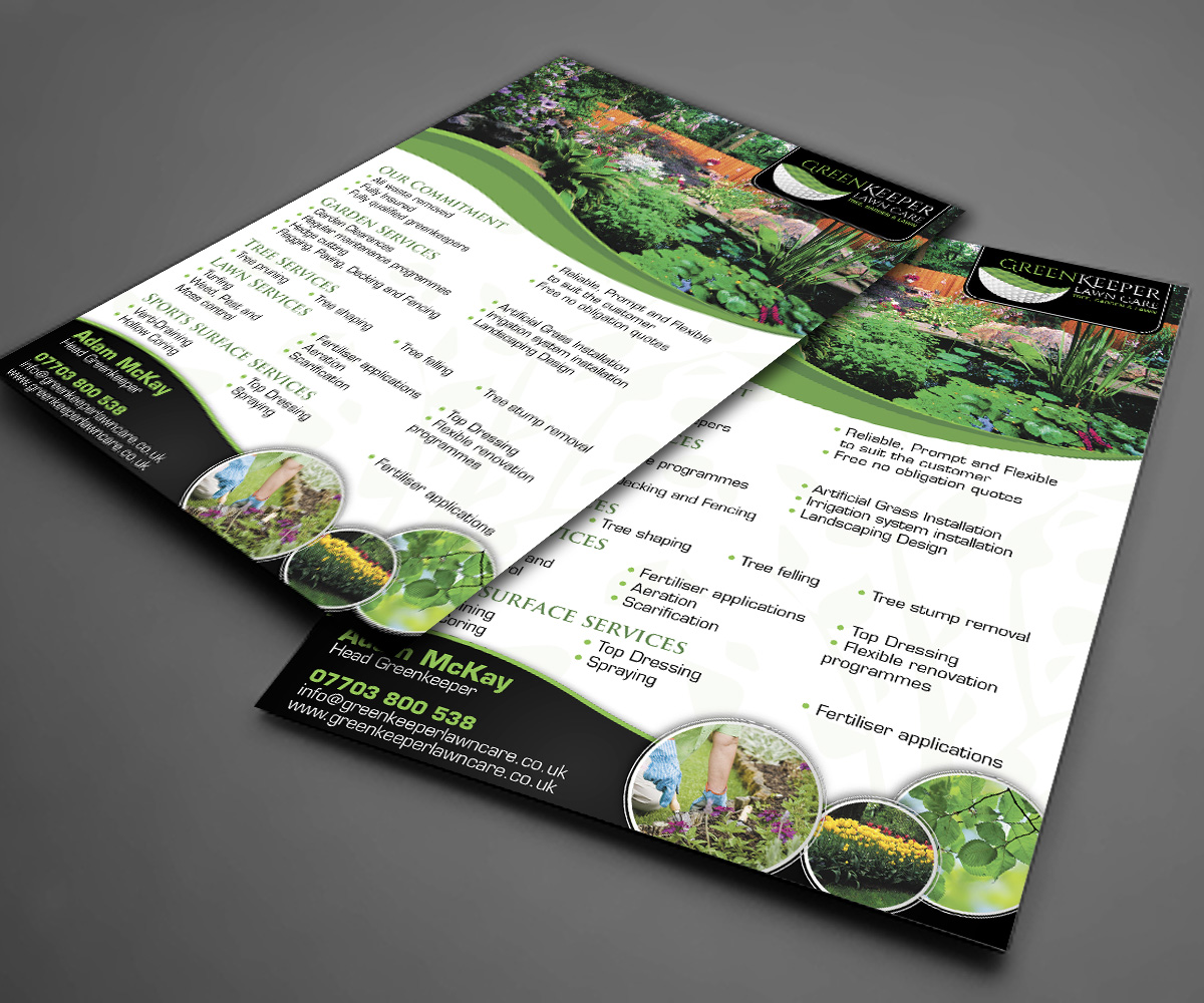 Graphic Design by Kimini for Greenkeeper Lawn Care | Design #5542096