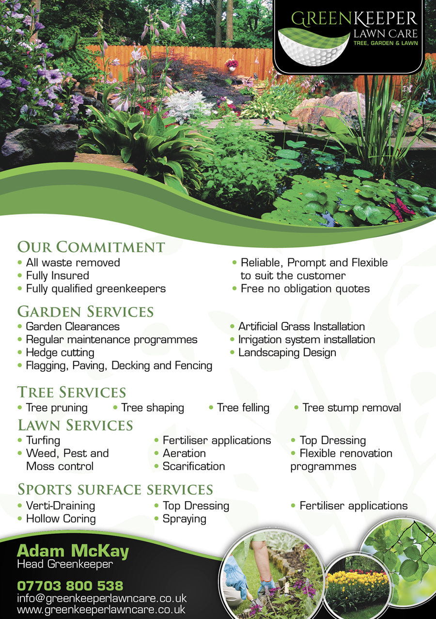 Graphic Design by Kimini for Greenkeeper Lawn Care | Design #5542110