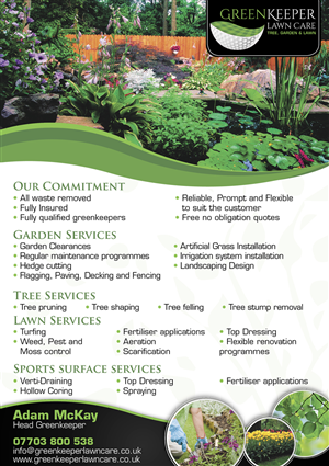 Design Graphique par Kimini pour Greenkeeper Lawn Care | Design : #5542110